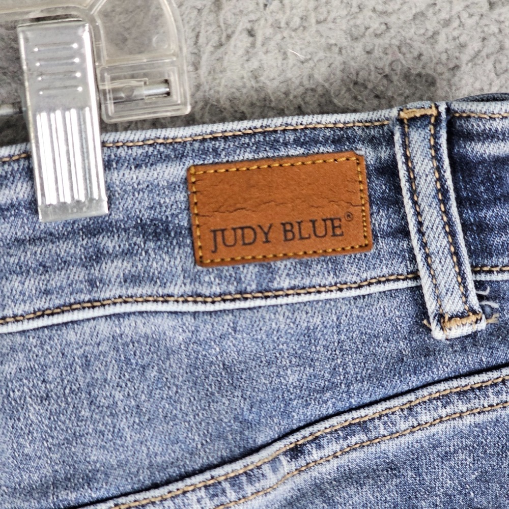 Judy Blue Boyfriend Fit Jeans Women's 18W Distressed Ripped Details JB82363MD-PL - Picture 3 of 11